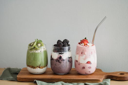 Freshly Prepared Smoothies