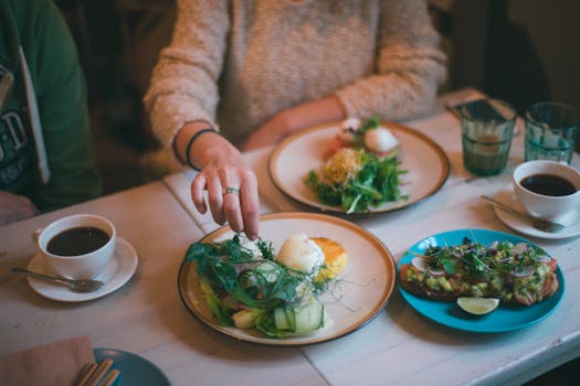 healthy breakfast with eggs and avocados