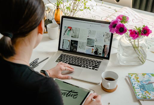 a busy professional working at a desk surrounded by fast food